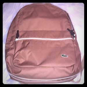 lacoste pink backpack